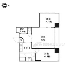 キャピタルコータス堀川の物件間取画像